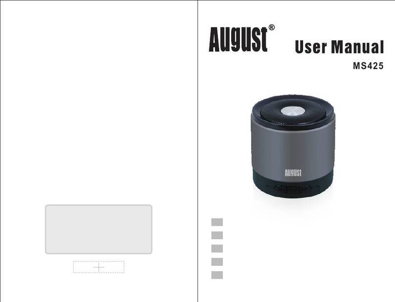 August MS425 user manual