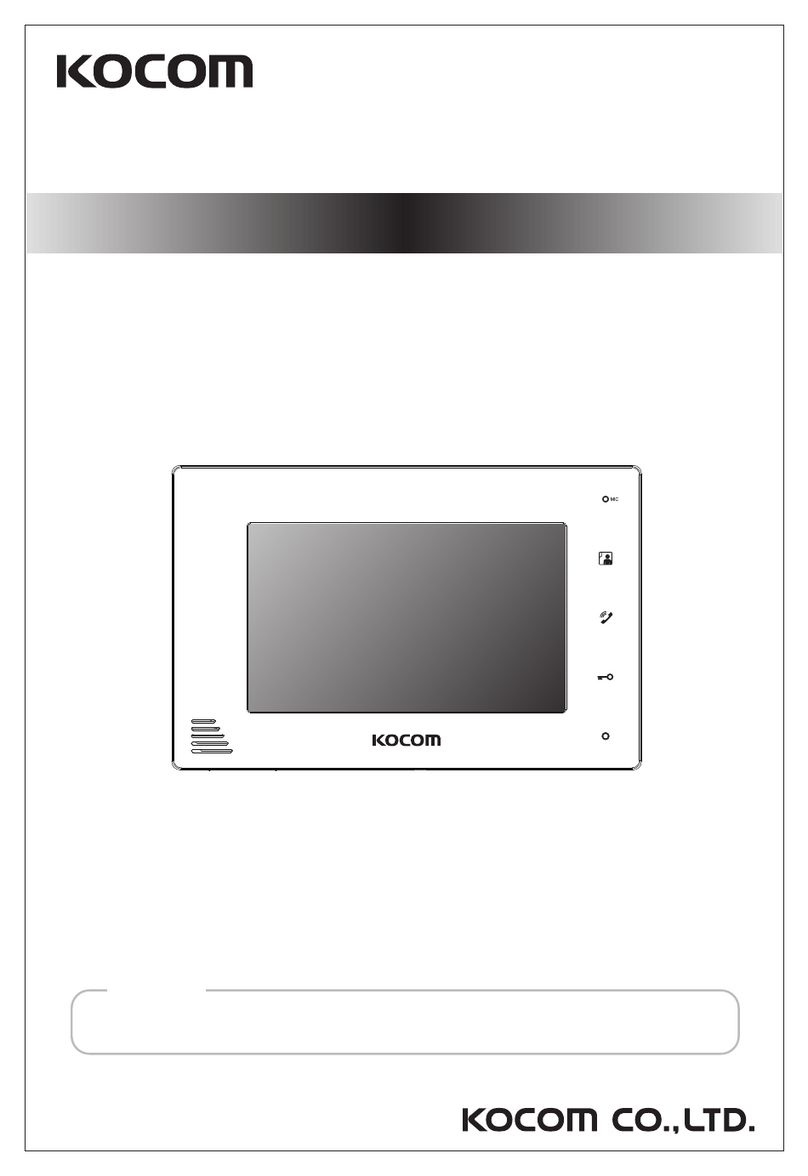 KOCOM KCV-D372(D1) User manual KOCOM KCV-D372(D1) User manual