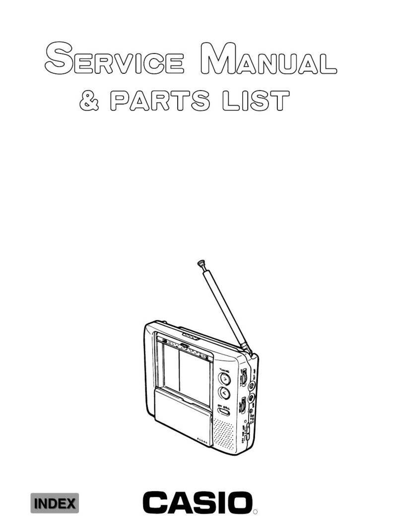 Casio EV-600B Service manual & parts manual