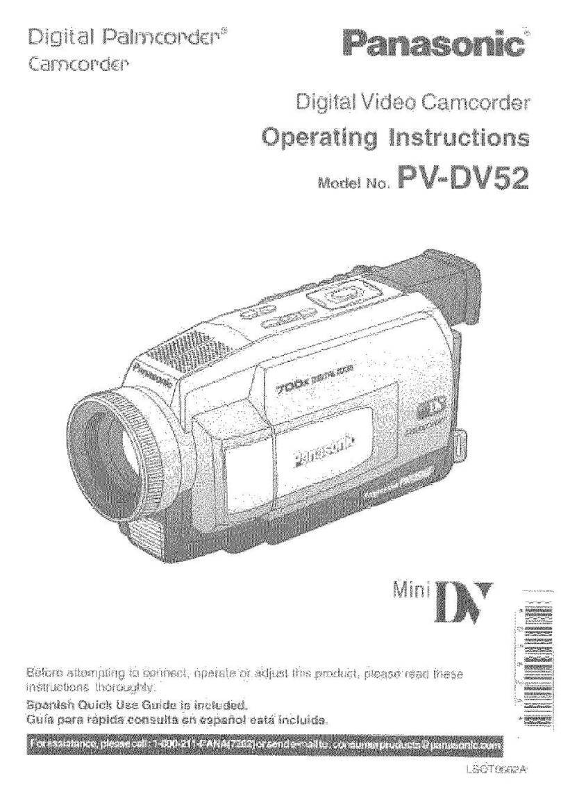 Panasonic PV-DV52 operating instructions