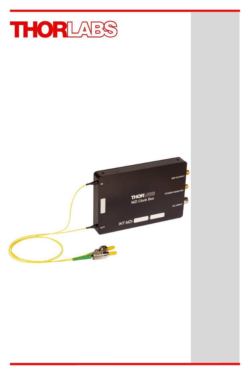 THORLABS INT-MZI Series User manual