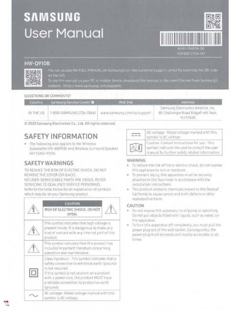 Samsung HW-Q910B User manual