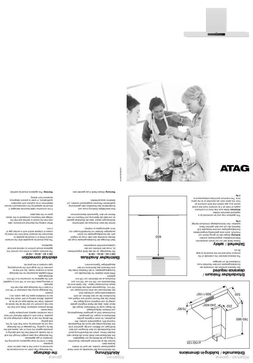Atag WM311T User manual