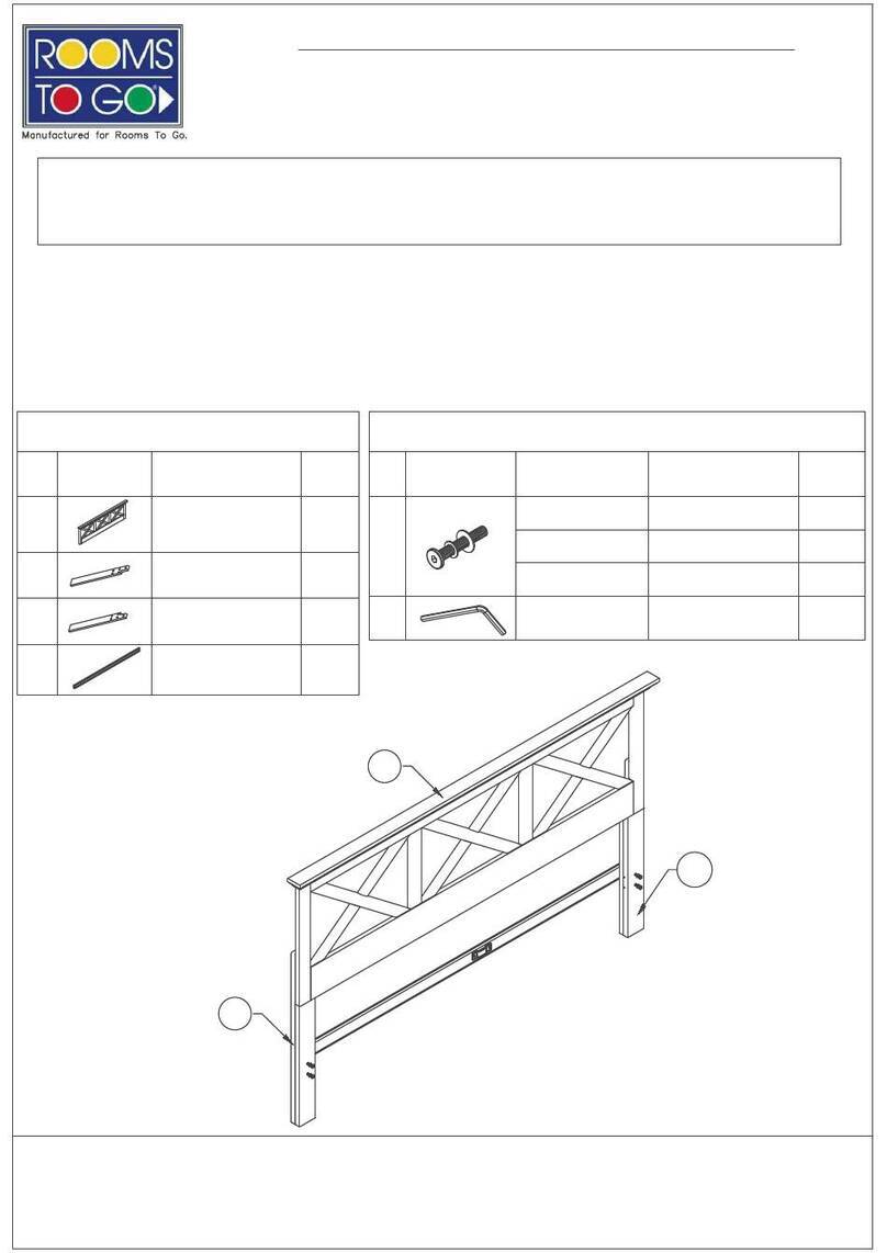 ROOMS TO GO BFGP 1280-106HQ Assembly instructions