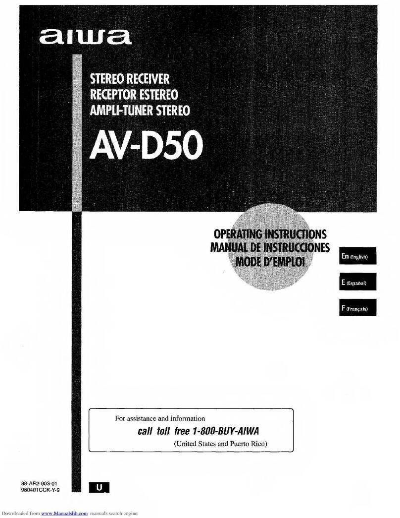 Aiwa AV-D50 operating instructions