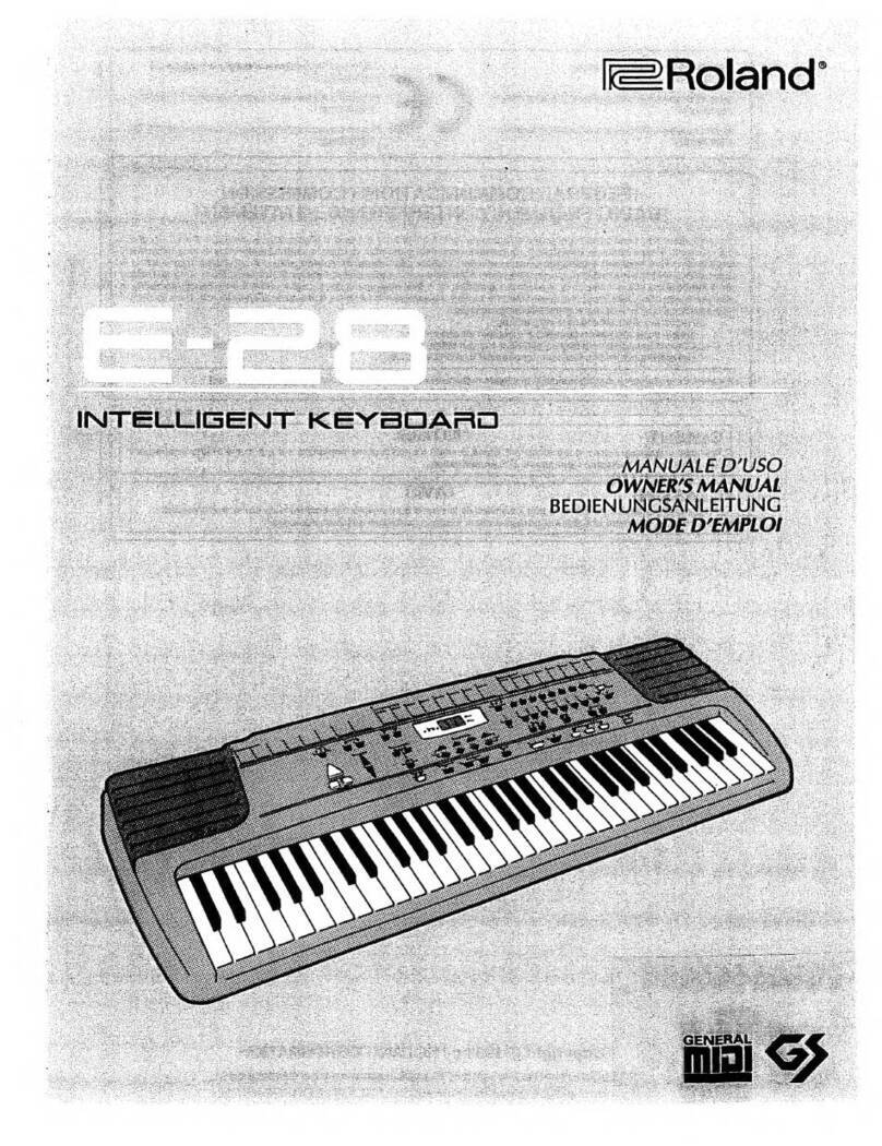 Roland E-28 User manual