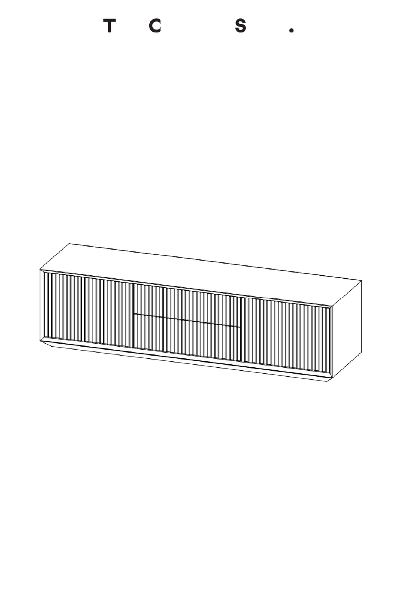 TCS Pillar Low Console 160cm Assembly instructions