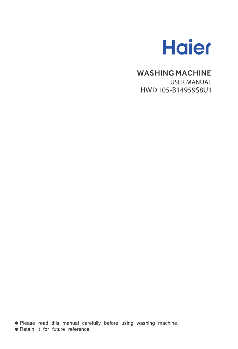 Haier HWD 105-B14959S8U1 User manual Haier HWD 105-B14959S8U1 User manual