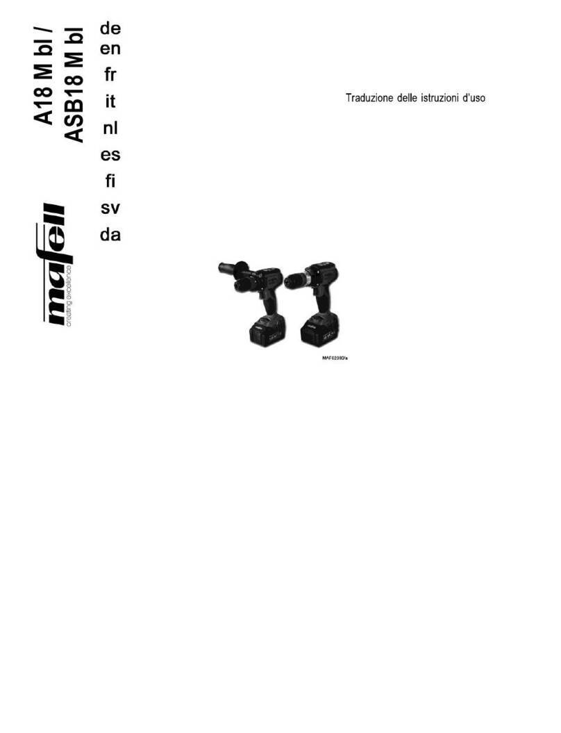 Mafell A18 M bl Translation of the original operating instructions