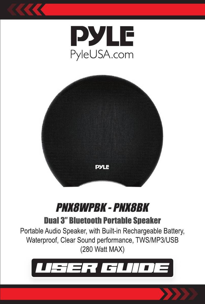 Pyle PNX8WPBK user guide