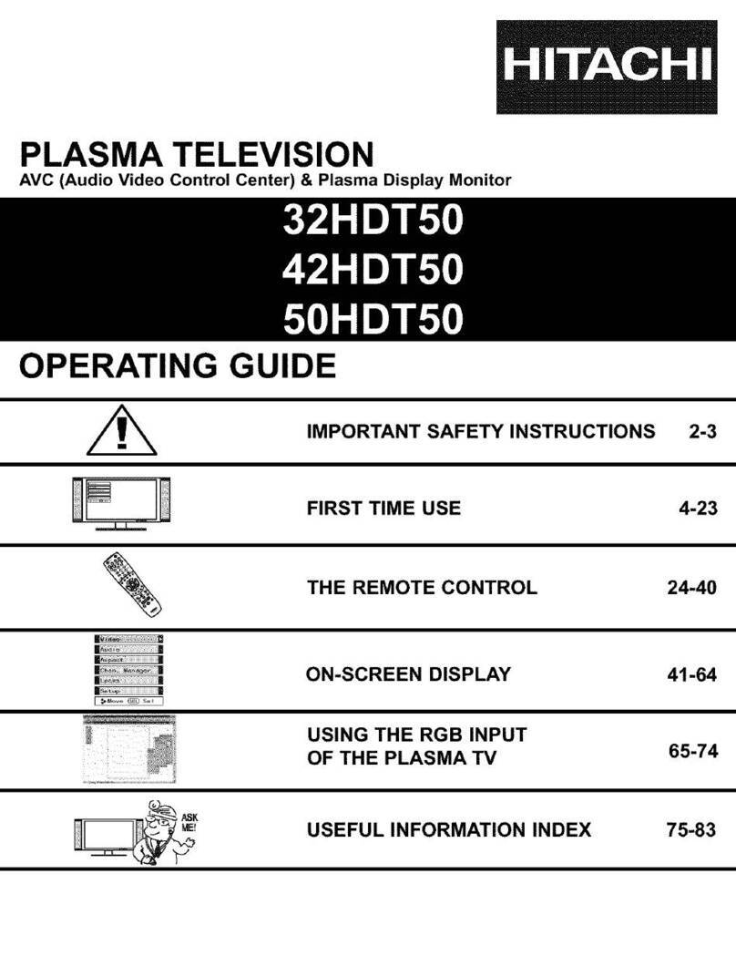 Hitachi 32HDT50 User manual