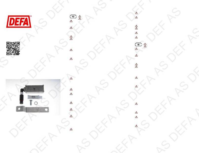 DEFA 423855 User manual
