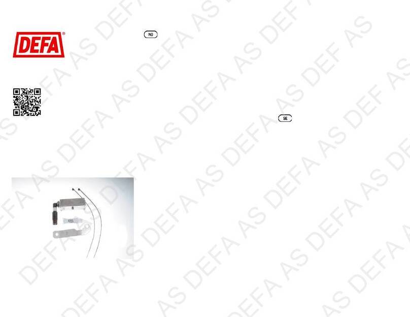 DEFA 423873 Fitting instructions