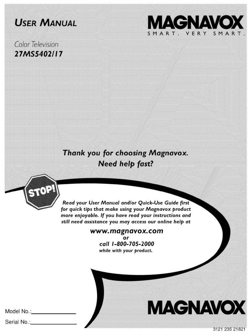 Magnavox 27MS5402/17 User manual