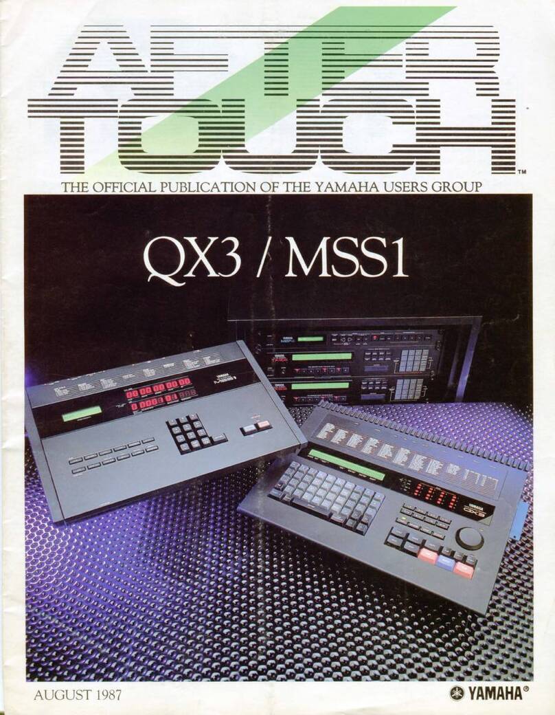 Yamaha QX-3 User manual Yamaha QX-3 User manual