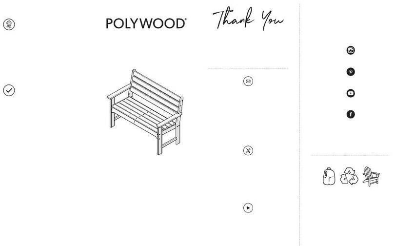 Polywood MNB484 Assembly instructions