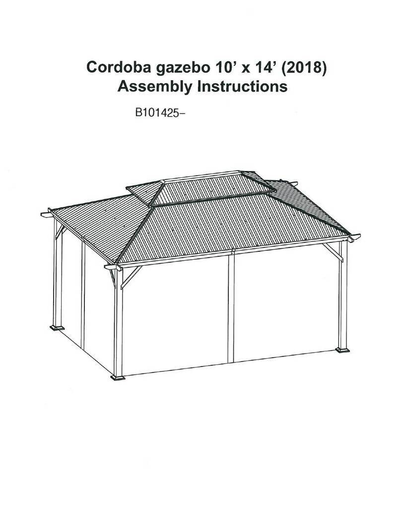 Corriveau B101425 Assembly instructions
