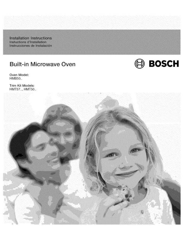 Bosch HMB50 installation instructions