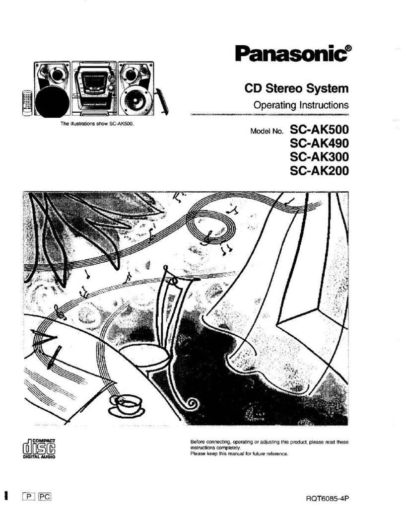 Panasonic SC-AK500 User manual