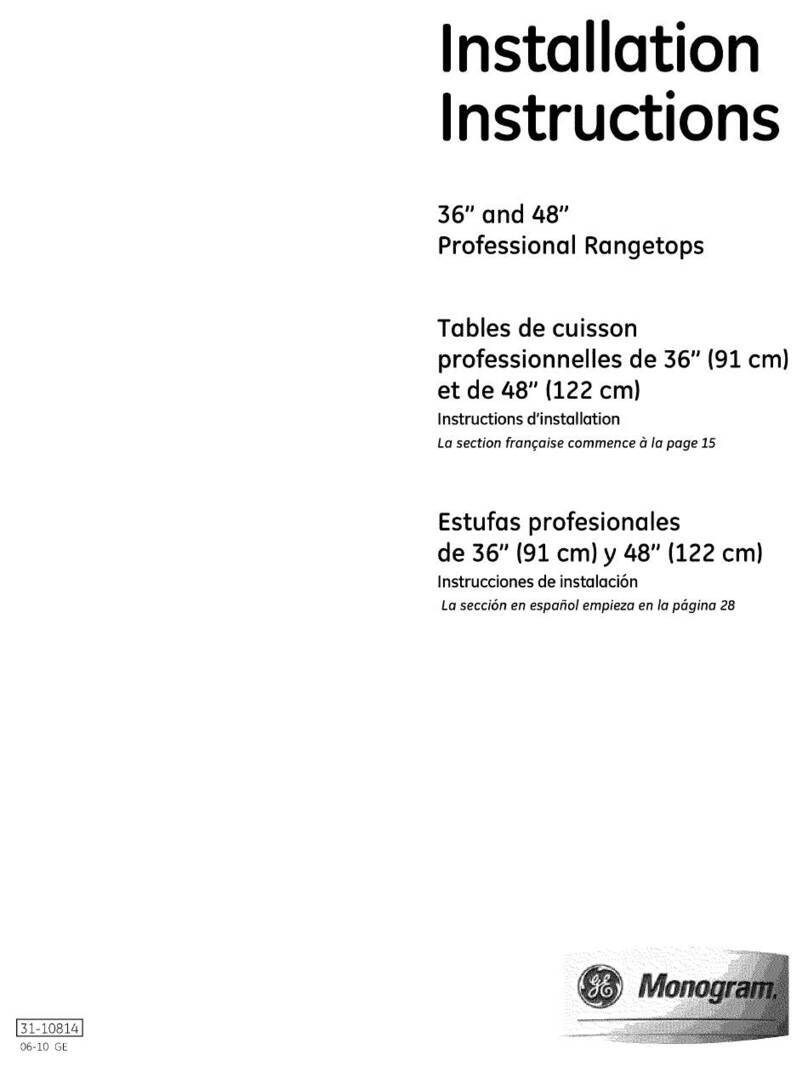 GE Monogram ZGU484NGP5SS User manual