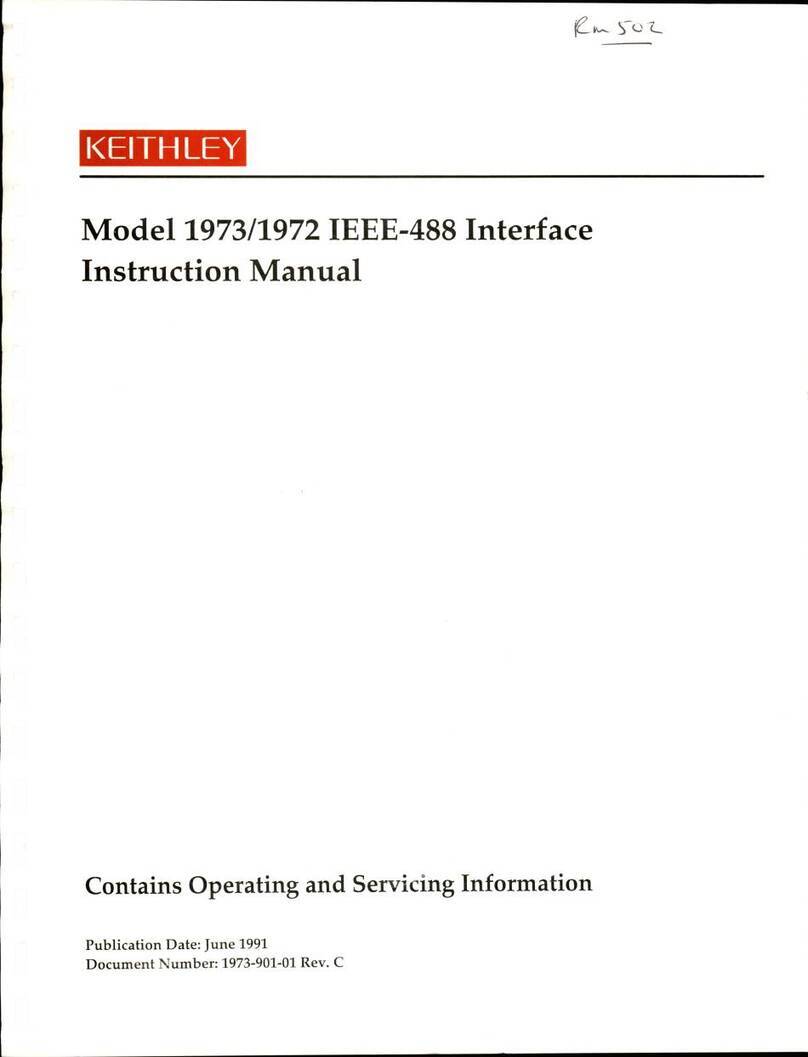Keithley 1973 instruction manual