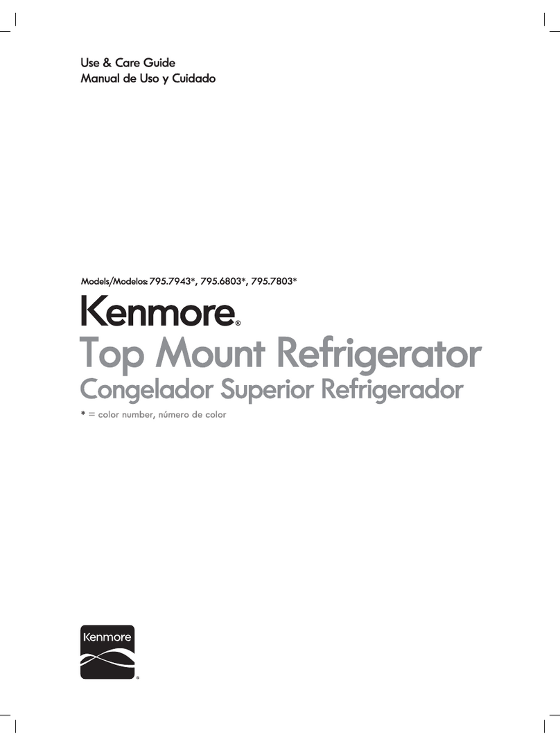 Sears Kenmore 795.7943 Series Use and care guide