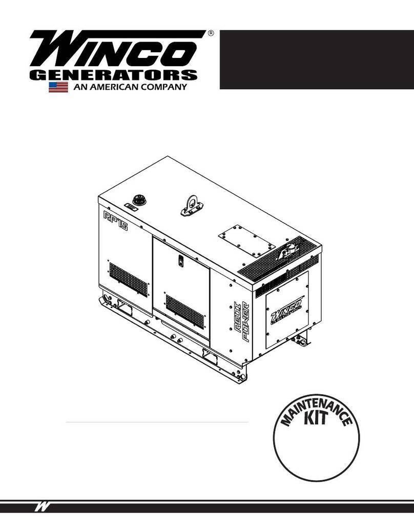 Winco RP15 Installation & operator's manual