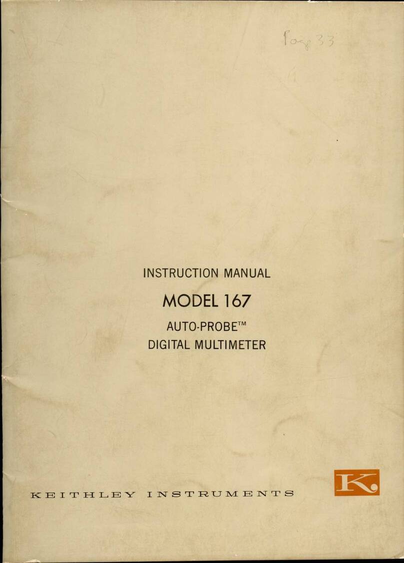 Keithley AUTO-PROBE 167 User manual