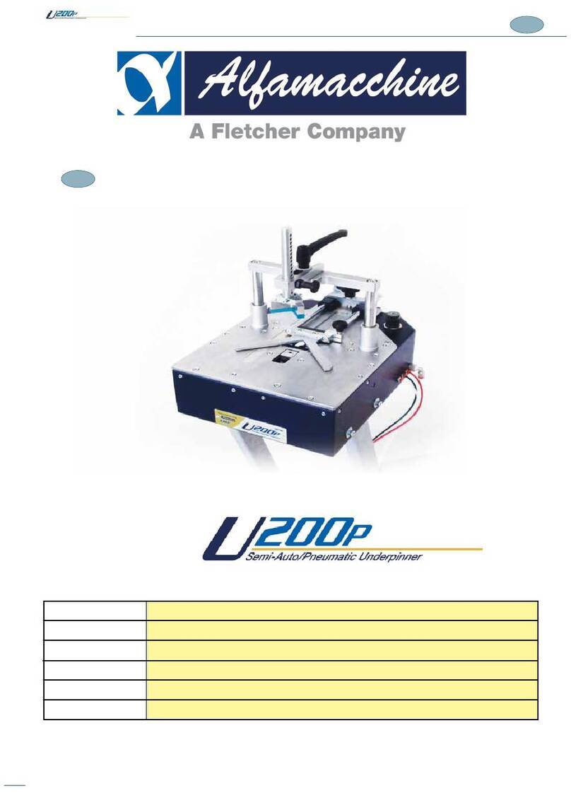 FLETCHER Alfamacchine U200P User manual