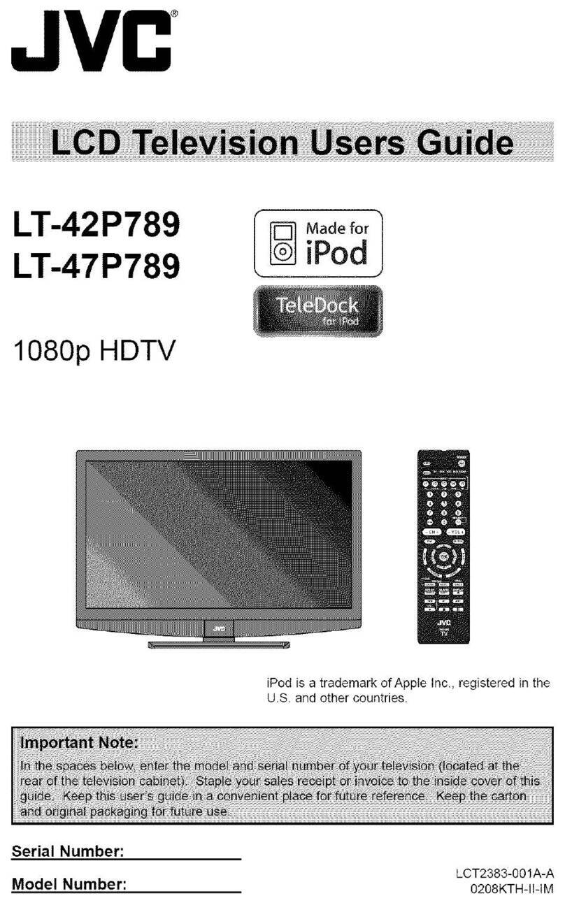 JVC LT42P789 - 42" LCD TV user guide
