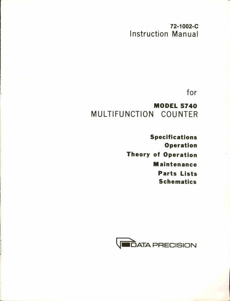 DATA PRECISION 5740 instruction manual