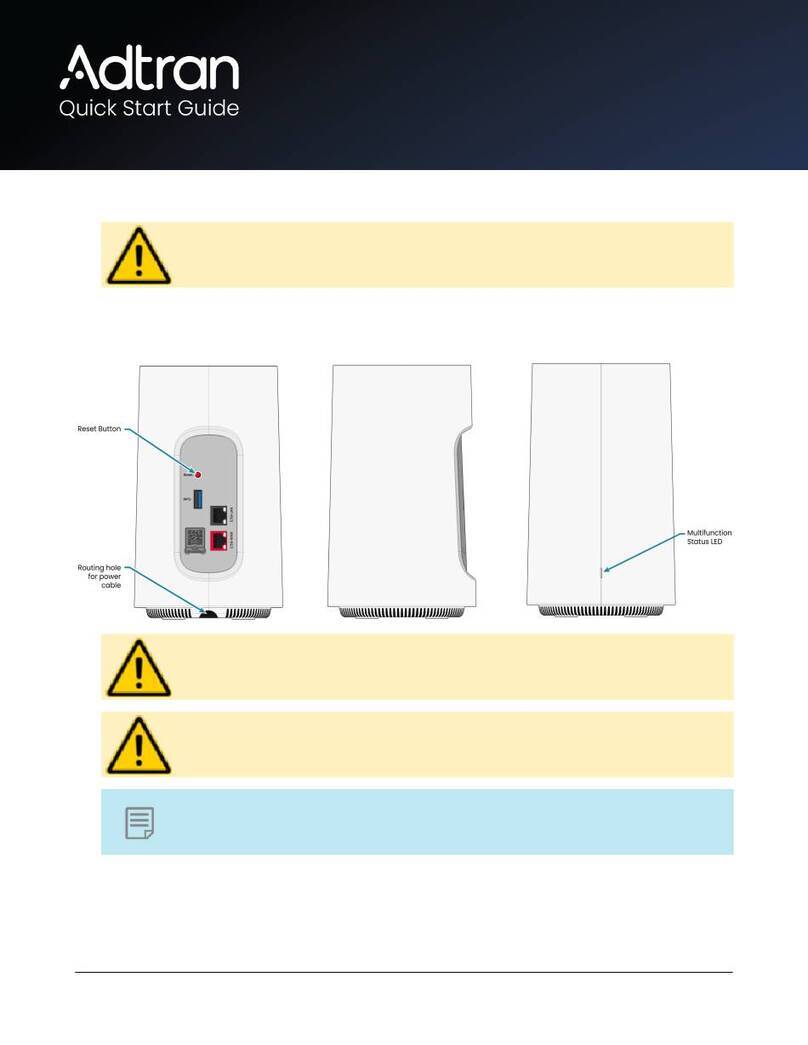 ADTRAN 17600072F1S User manual