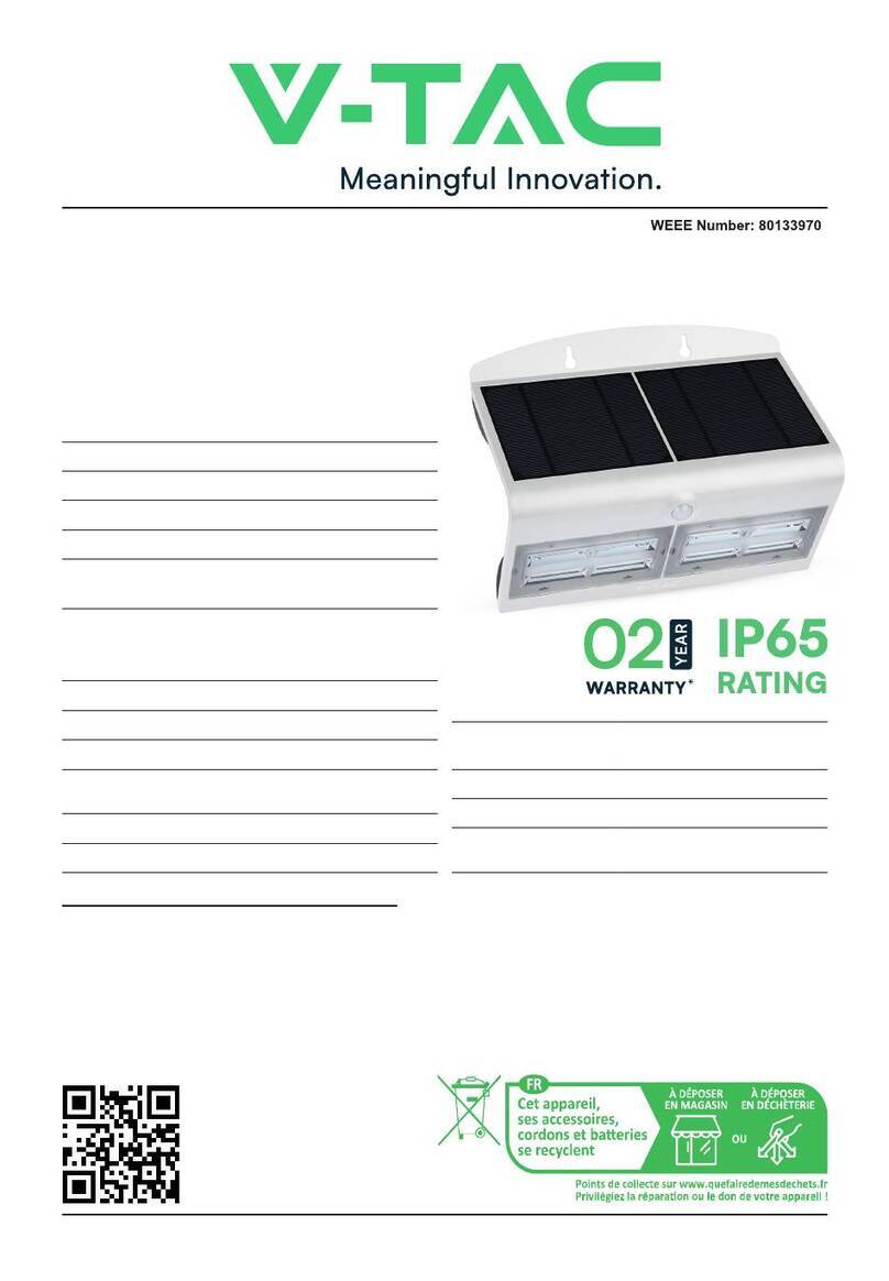 V-TAC VT-767-7 instruction manual
