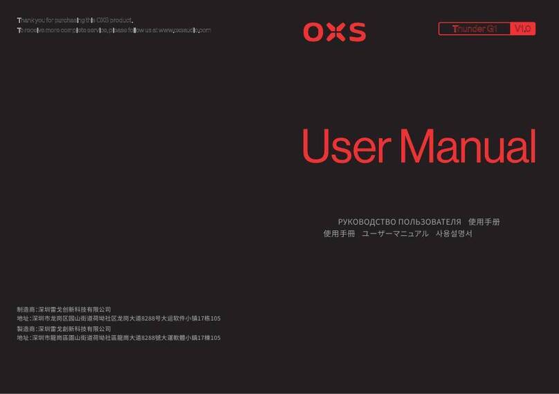 OXS Thunder G1 user manual