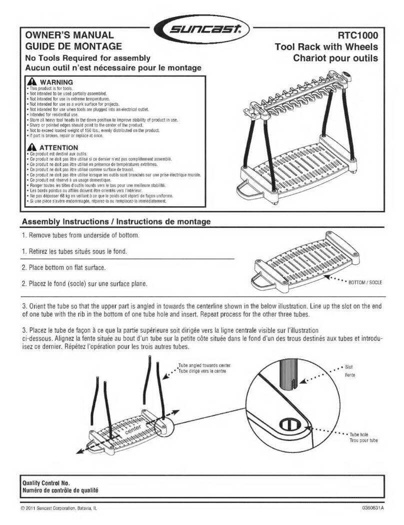 Suncast RTC1000 User manual
