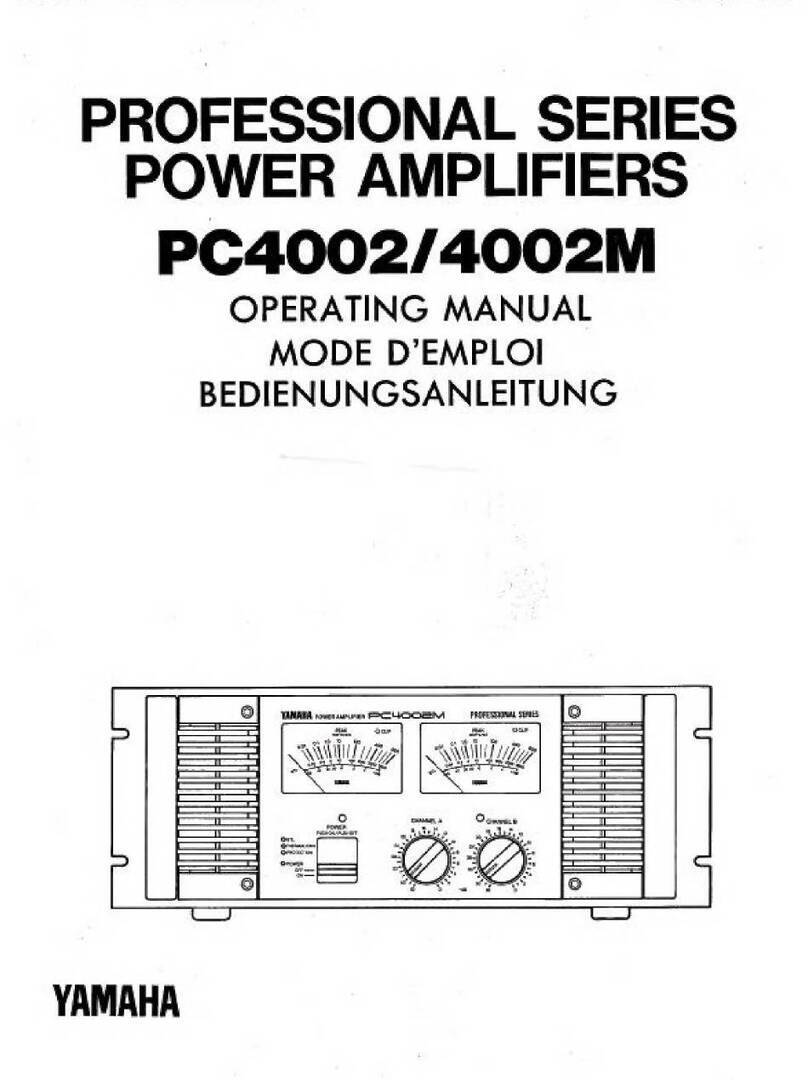 Yamaha PC4002 User manual Yamaha PC4002 User manual