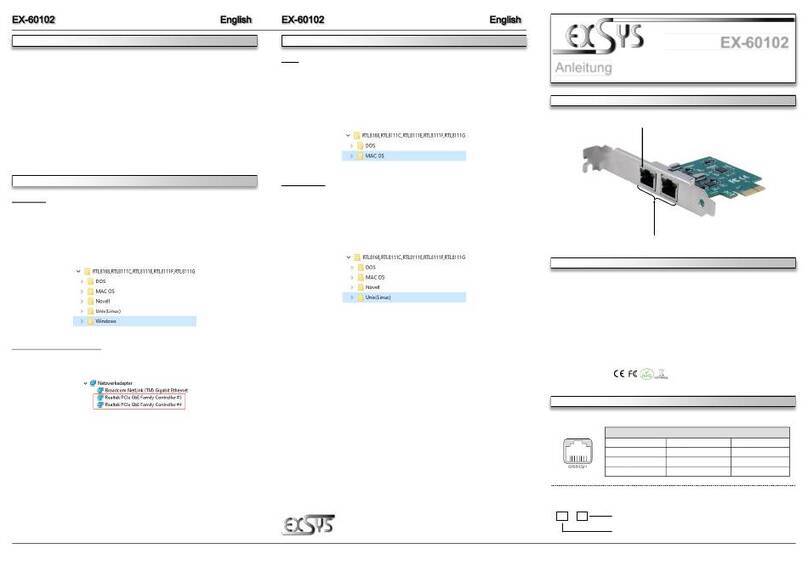 Exsys EX-60102 User manual Exsys EX-60102 User manual