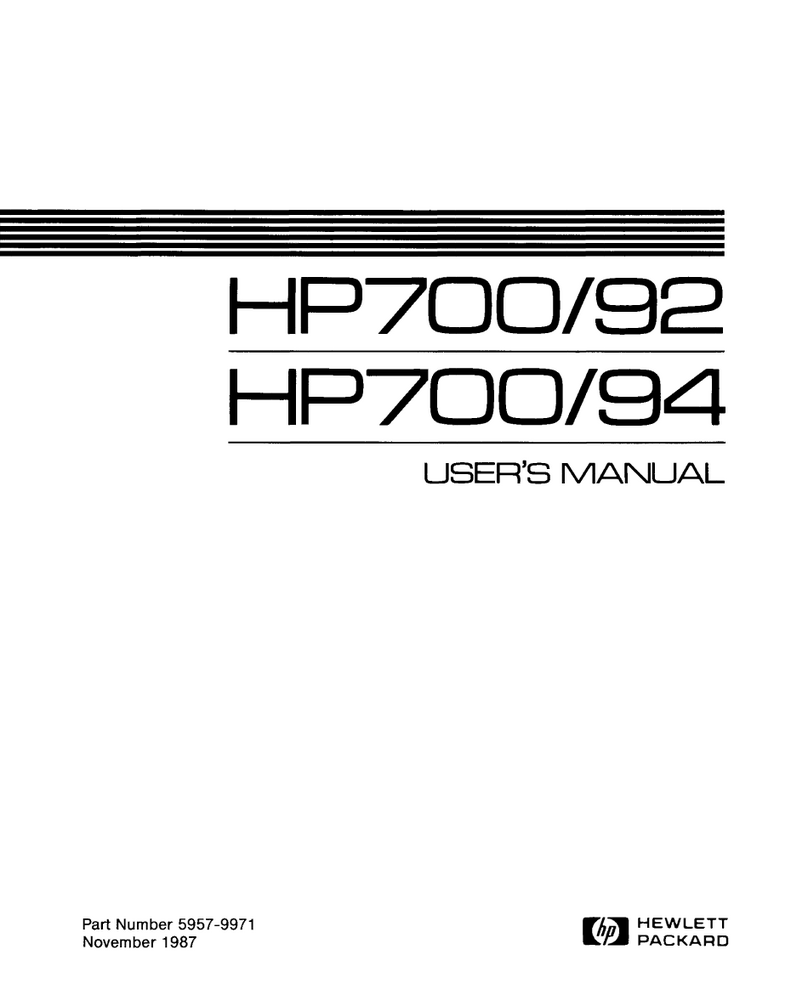HP HP700/92 User manual