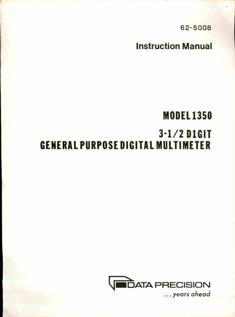 DATA PRECISION 1350 instruction manual