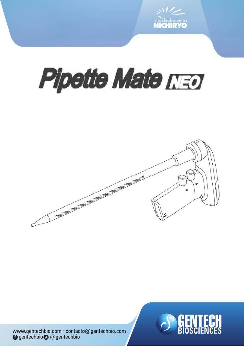 Gentech NICHIRYO Pipette Mate NEO user manual