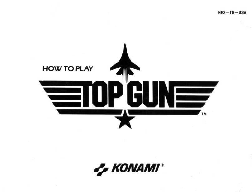 Konami TOP GUN instruction manual