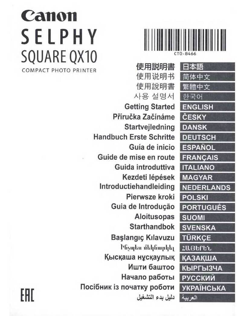Canon SELPHY SQUARE QX10 User manual