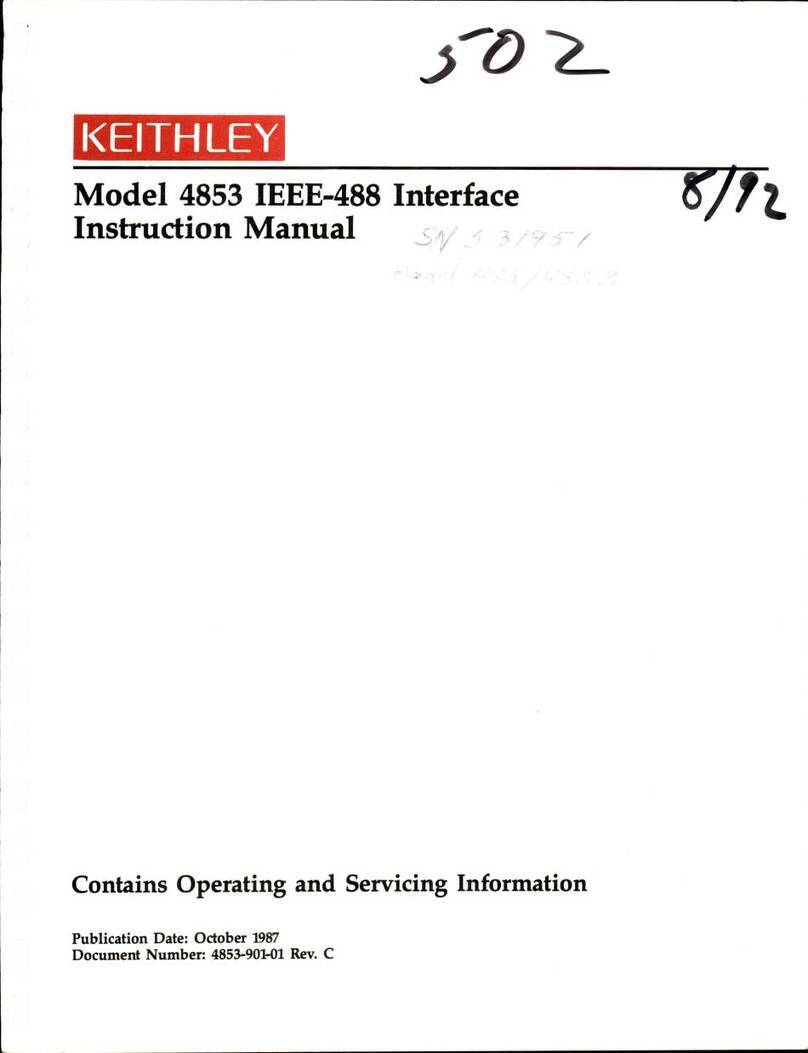 Keithley 4853 instruction manual