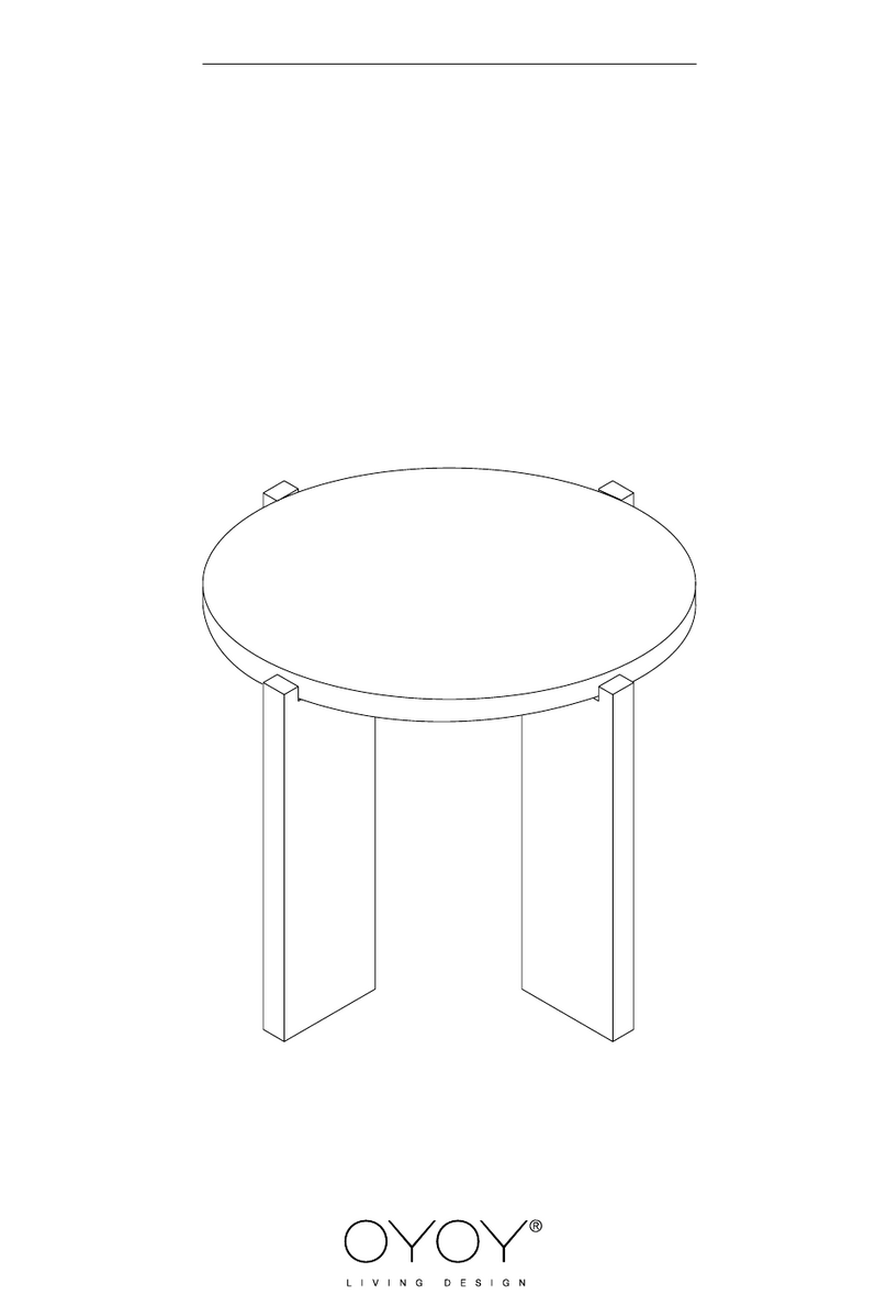 OYOY Lune Marble User manual