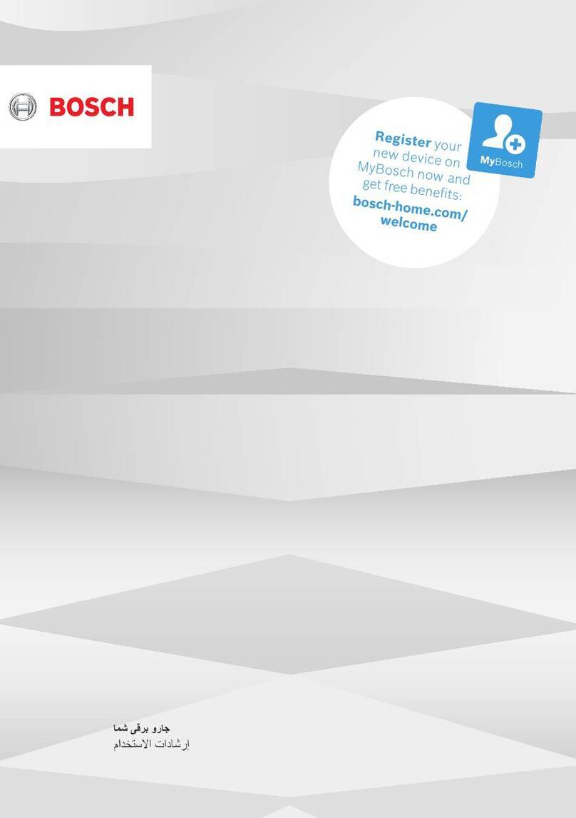 Bosch BBHF2 Series User manual