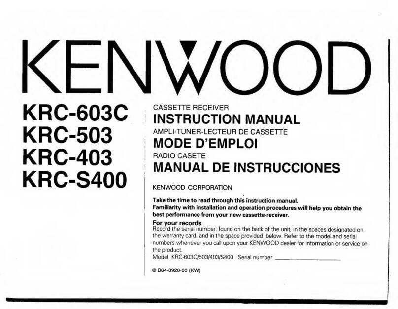 Kenwood KRC-603C instruction manual