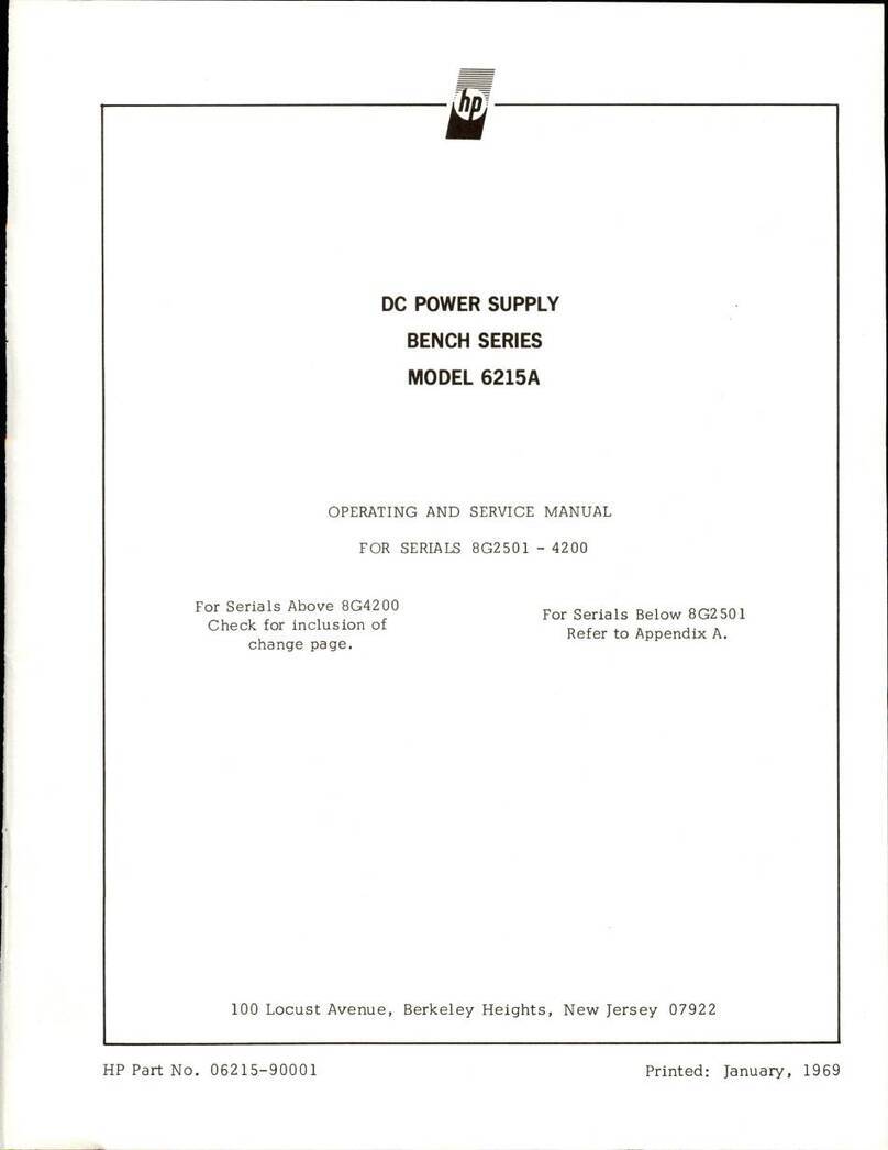 HP BENCH Series Operating and service manual