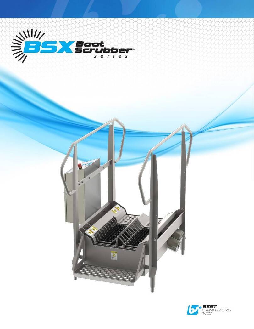 BEST SANITIZERS BSX Boot Scrubber Series user manual