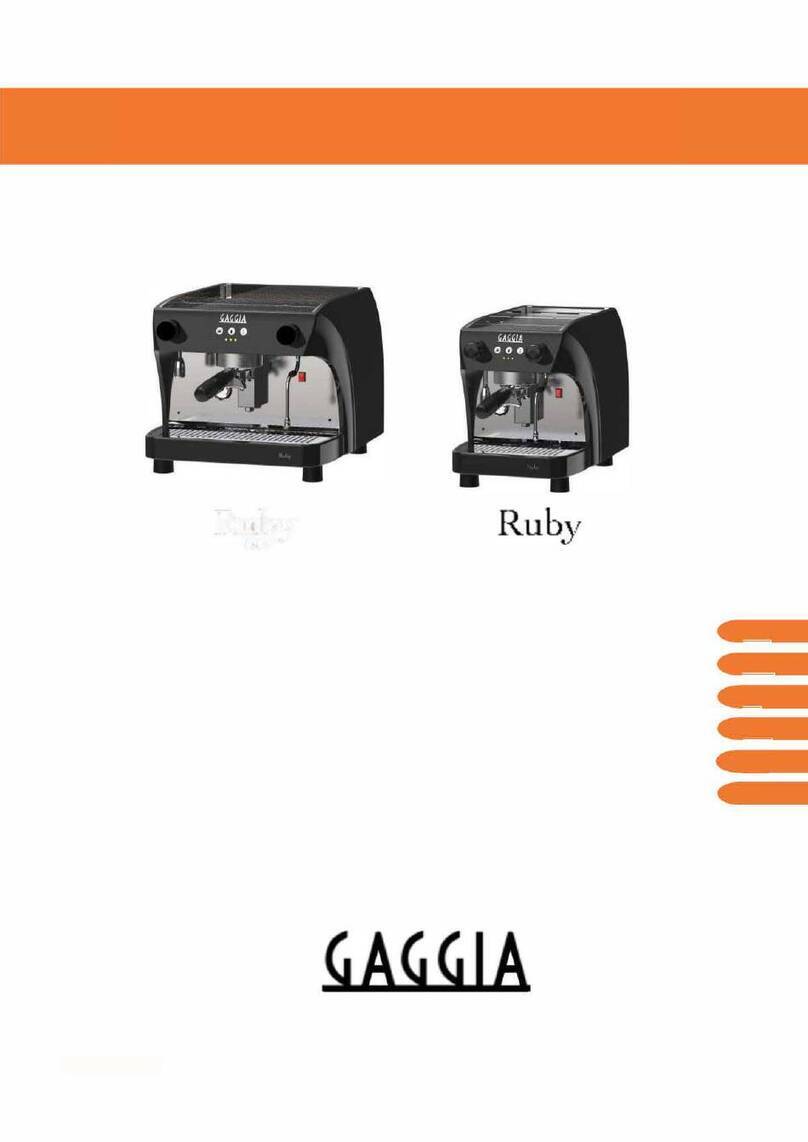 Gaggia Ruby PRO User manual Gaggia Ruby PRO User manual