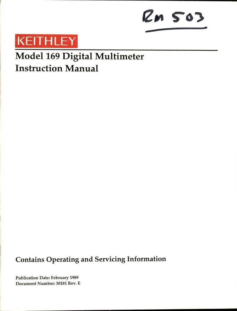 Keithley 169 instruction manual